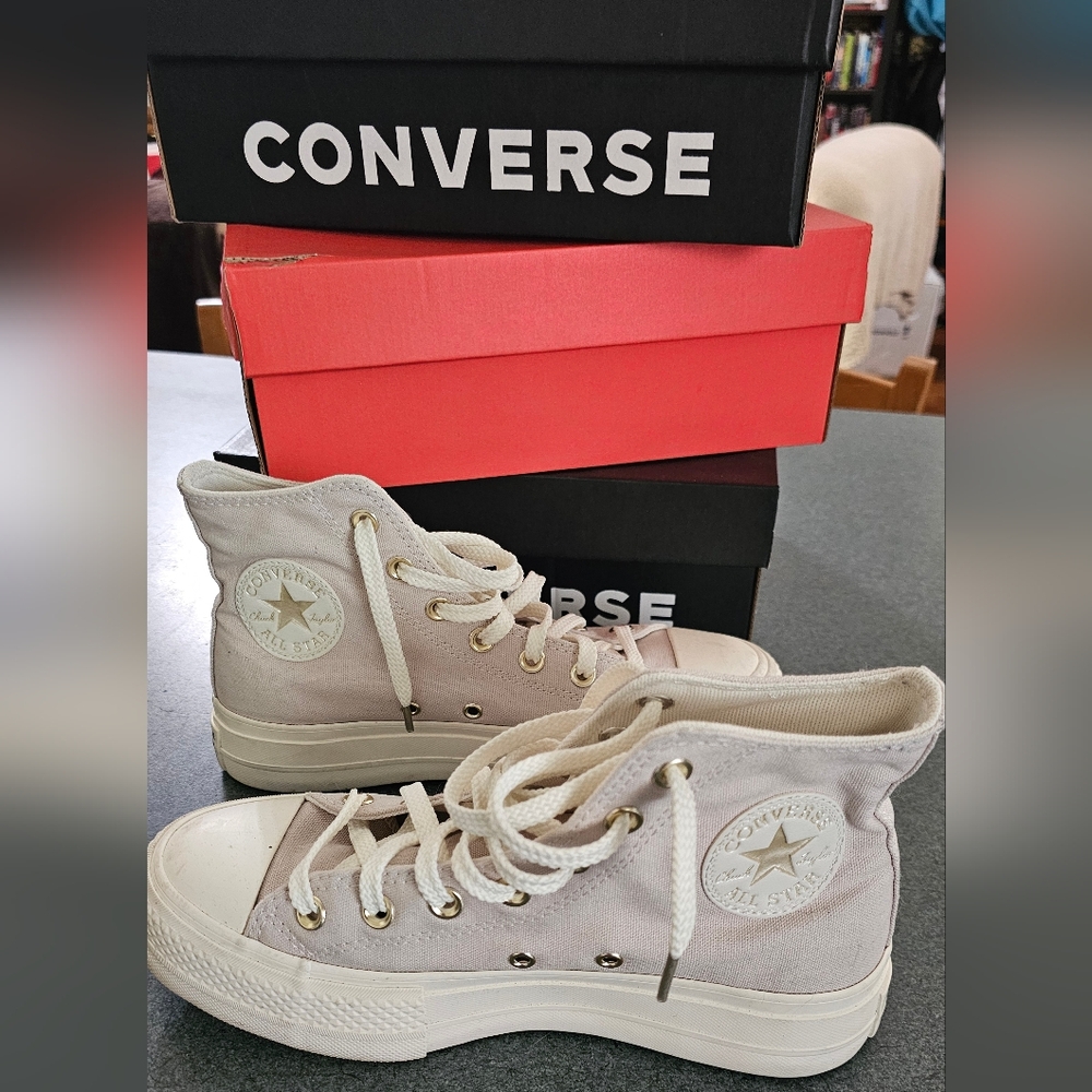 Chuck Taylor All Star Lift Platform Golden Elements Cream Desert Sand Light Gold